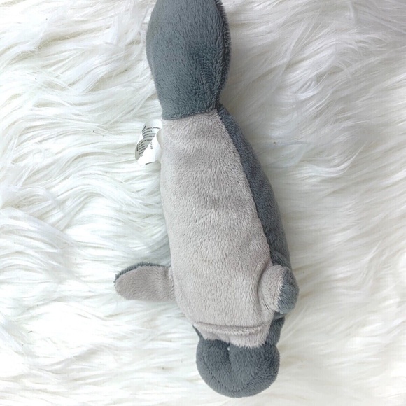fiesta 9 in Tall Bean Bag Plush Manatee Stuffed Animal Toy Gray - Picture 6 of 6